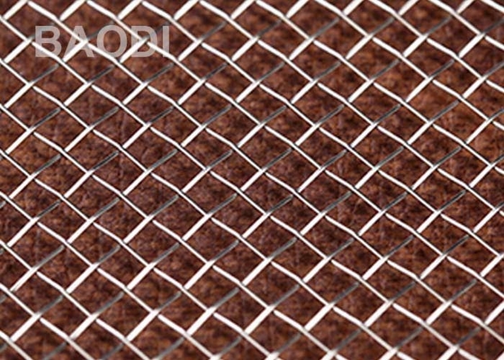 O aço da tela 304L da mineração frisou o fio Mesh Square Woven