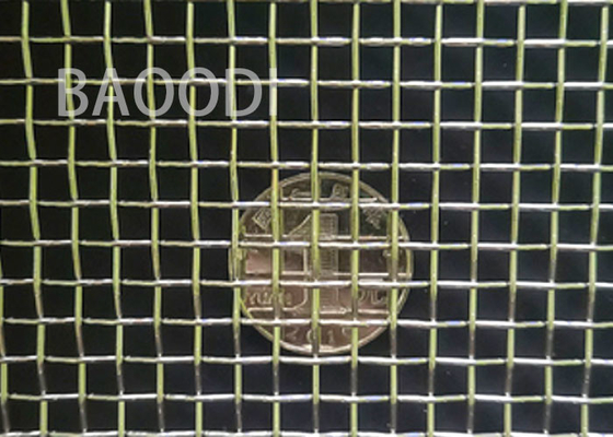 Construção de alumínio Mesh Plain Weaving Alkali Resistant frisado 0.4mm
