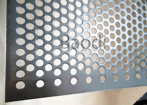 Chapa de aço perfurada 1m x 2m do furo redondo para a tela de filtro química