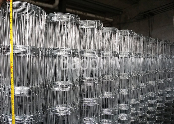 Cerca tecida pastagem galvanizada mergulhada quente do campo em Rolls de 0.8m à altura de 1.8m