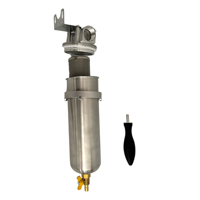 Tubos de aço inoxidável resistentes Filtro de casa com função de pré-filtração de água e pressão nominal Capacidade 2000ml