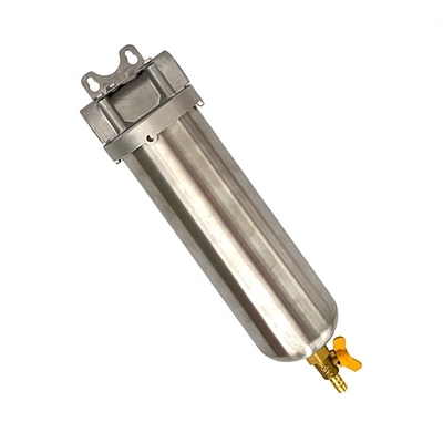 DEF Filter Housing 2,5 * 10 polegadas polido SS304 pré-filtro Housing 15T/H taxa de fluxo