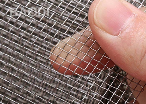 304 fio frisado de aço inoxidável tecido Mesh Structure Firm