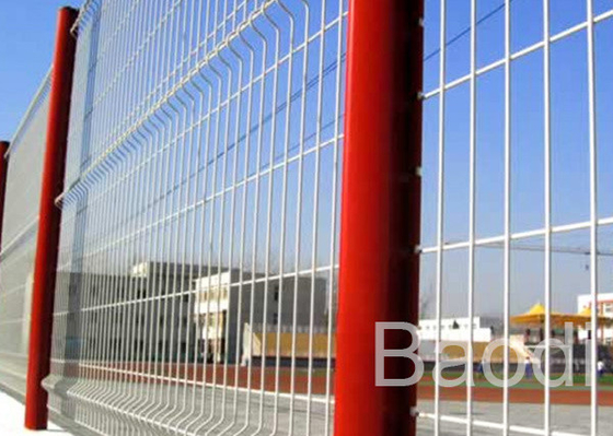 Segurança segura soldada branco da cerca da rede de arame para a proteção 2.4m x 3m da máquina