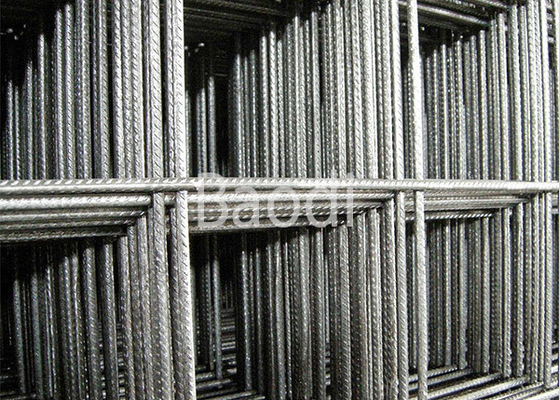 Rede de arame soldada concreto de construção do assoalho, painéis de rede de arame pesados do calibre da borda áspera