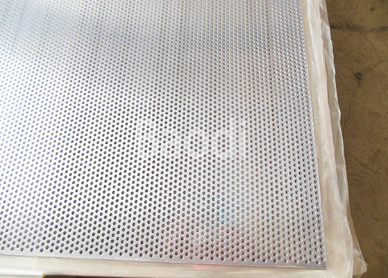 a folha perfurada de aço do furo redondo de 6mm, 316L perfurou a chapa de aço suave