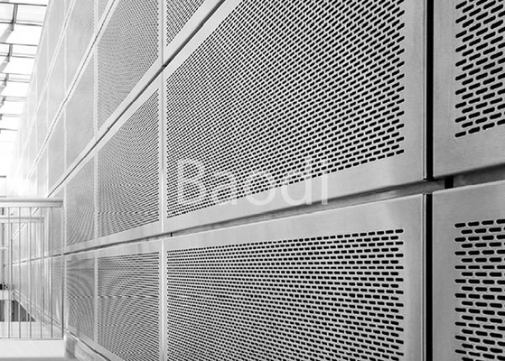 Chapa de aço perfurada galvanizada furo entalhada para a arquitetura 1.5m x 3m