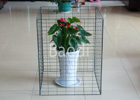 Escaninho de adubo 690 x 890mm do fio do PVC do verde de Collpasible, painéis da tela de rede de arame