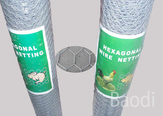 As aves domésticas cercam a oxidação revestida Pvc da rede de arame da galinha resistente com torção reta