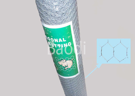 Aço carbono sextavado galvanizado eletro da rede de arame da galinha para a cerca das aves domésticas