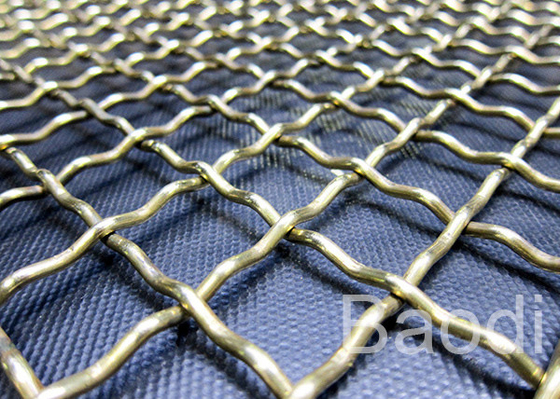 Rede de arame frisada do aço suave da construção para fazer a grade do metal do assado