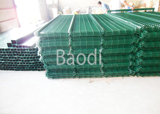 Cerca soldada PVC verde da rede de arame com a instalação das portas facilmente altura de 0,4 - de 2.5m