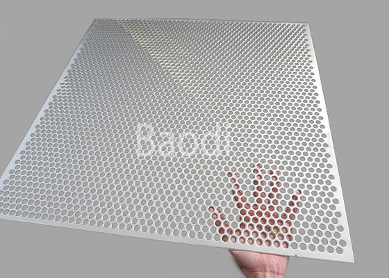 Chapa de aço perfurada laminada segurança com furos desconcertados