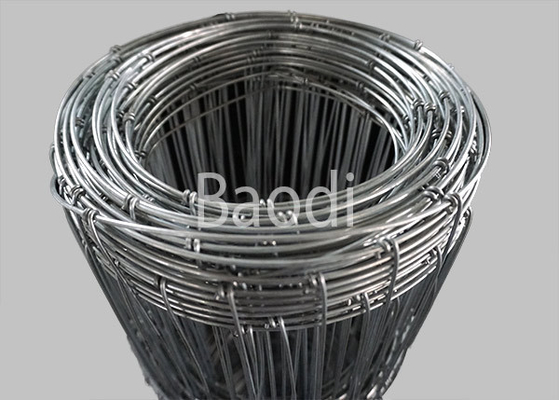 Cerca tecida galvanizada Rolls 6" do campo do fio de metal cerco agrícola do espaço do furo da malha