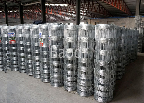 Cerca galvanizada eletro da rede de arame 74 polegadas de altura para o campo, cerca da exploração agrícola