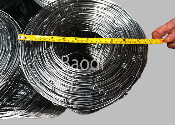 Cerco de fio tecido galvanizado dos carneiros da cerca do campo em Rolls com furo retangular da malha