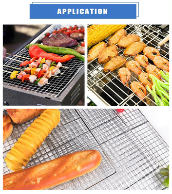 Grill de churrasco à prova d'água Grate Rack de arrefecimento de aço inoxidável Grill de churrasco Rack com fio interno e arrefecimento