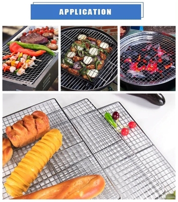 2cm/5cm Pernas/Pés Rede de churrasco antiaderente Construção metálica conveniente para limpeza sem esforço e churrasco perfeito