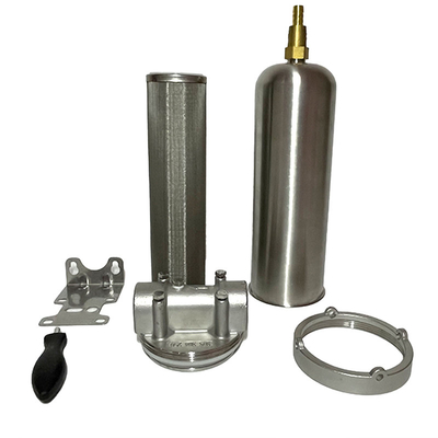 10&quot; de aço inoxidável cartucho único filtro para filtragem industrial de trabalho pesado 1600 GPD taxa de fluxo