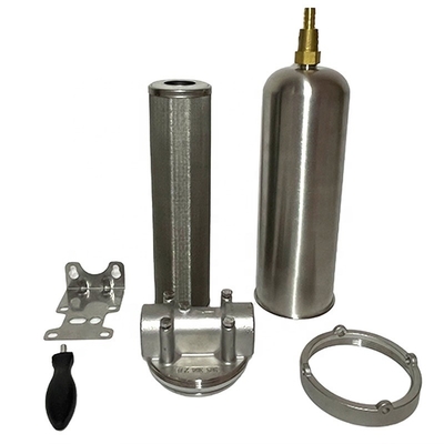 Casas de filtro de aço inoxidável de 30 polegadas para filtros de cartucho NPT/BSPT/BSP Thread Standard Inlet/Outlet 1/2 Design compacto