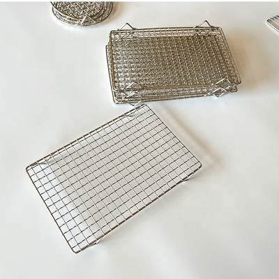 Rede de grelha de cozinha leve e duradoura Grelha de grelha de arame farpado para piqueniques Resistente ao calor 1 kg