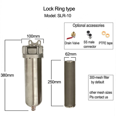 Filtro DEF polido entrada/saída 1/2&quot; / 3/4&quot; / 1&quot; para ajuste universal em vários veículos e equipamentos a diesel