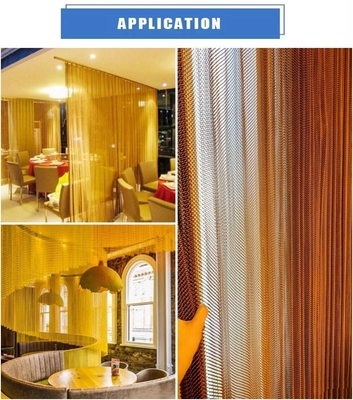Cortinas de malha de alumínio A solução decorativa perfeita para espaços modernos e contemporâneos