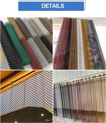 Transforme seu espaço com cortinas metálicas de alumínio decorativas Várias cores e opções de personalização