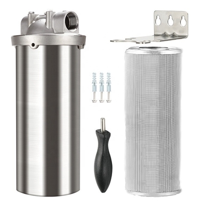 Prefiltro de aço inoxidável modular de fluxo comprimento de cartucho de filtro de 10&quot; para SS304/SS316 e tipo de pressão comum