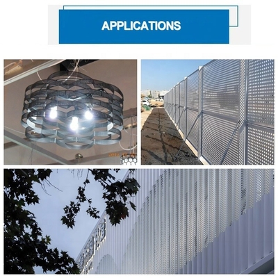 Material de filtro Design de painéis versáteis de metal personalizado Perf para qualquer arquitetura e aplicação industrial 0,5-3,0m