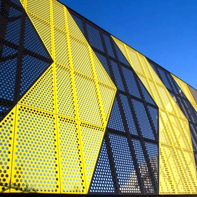 Material de filtro Design de painéis versáteis de metal personalizado Perf para qualquer arquitetura e aplicação industrial 0,5-3,0m