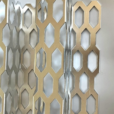 316 Ventilação de aço Perfuração de ecrãs metálicas Chapa perforada para painéis de revestimento Amostra de ranhuras