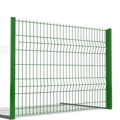 Tamanho de malha 50*200/55*200mm Quadro revestido em PVC Curvy Galvanized 3D Fence Panels para ambientes inovadores e paisagens chiques