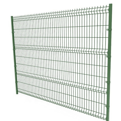 Tamanho de malha 50*200/55*200mm Quadro revestido em PVC Curvy Galvanized 3D Fence Panels para ambientes inovadores e paisagens chiques