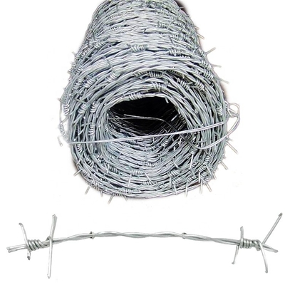 1.6mm Diâmetro de fio de segurança galvanizado de arame farpado vedação durável para proteção máxima