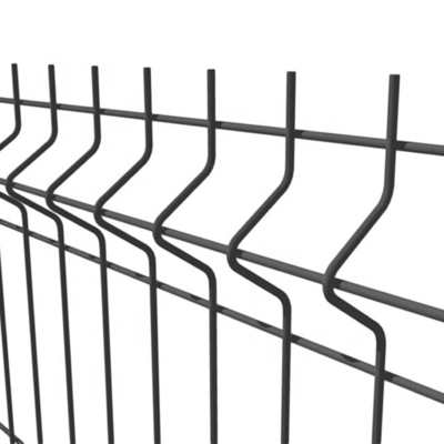 Grelha de malha de arame soldado de proteção de limite revestida de PVC galvanizado para vedação esportiva de barreira exterior