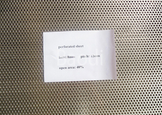 0.5mm 316L perfurou o fio Mesh Round Screen Filter