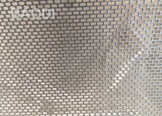 1X2M Galvanized Slotted Hole perfurou Mesh Screen For Mining de aço inoxidável