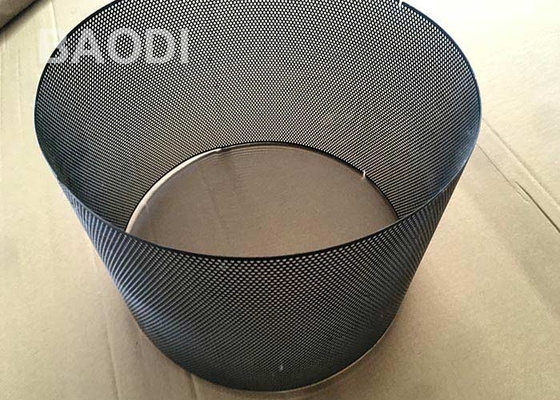 O pó revestiu o tubo perfurado redondo do metal do aço 3.5mm do furo
