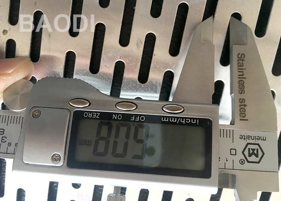 Perfurar entalhada fura 0.5mm que 0.8mm perfurou Mesh Filter Mining Screen de alumínio