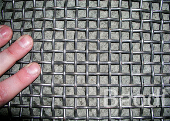 Fio frisado personalizado Mesh Eletro Galvanized da tela de vibração