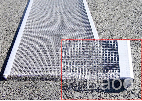 Rede de arame frisada inoxidável decorativa de construção da tela 1.6mm