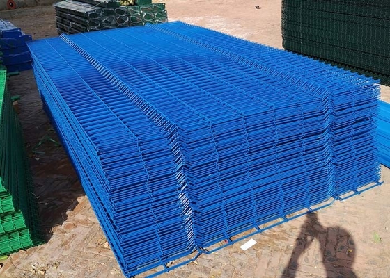 Cargo quadrado azul do quadrado de Mesh Fence Pvc Coated With do fio da cor 50x200mm